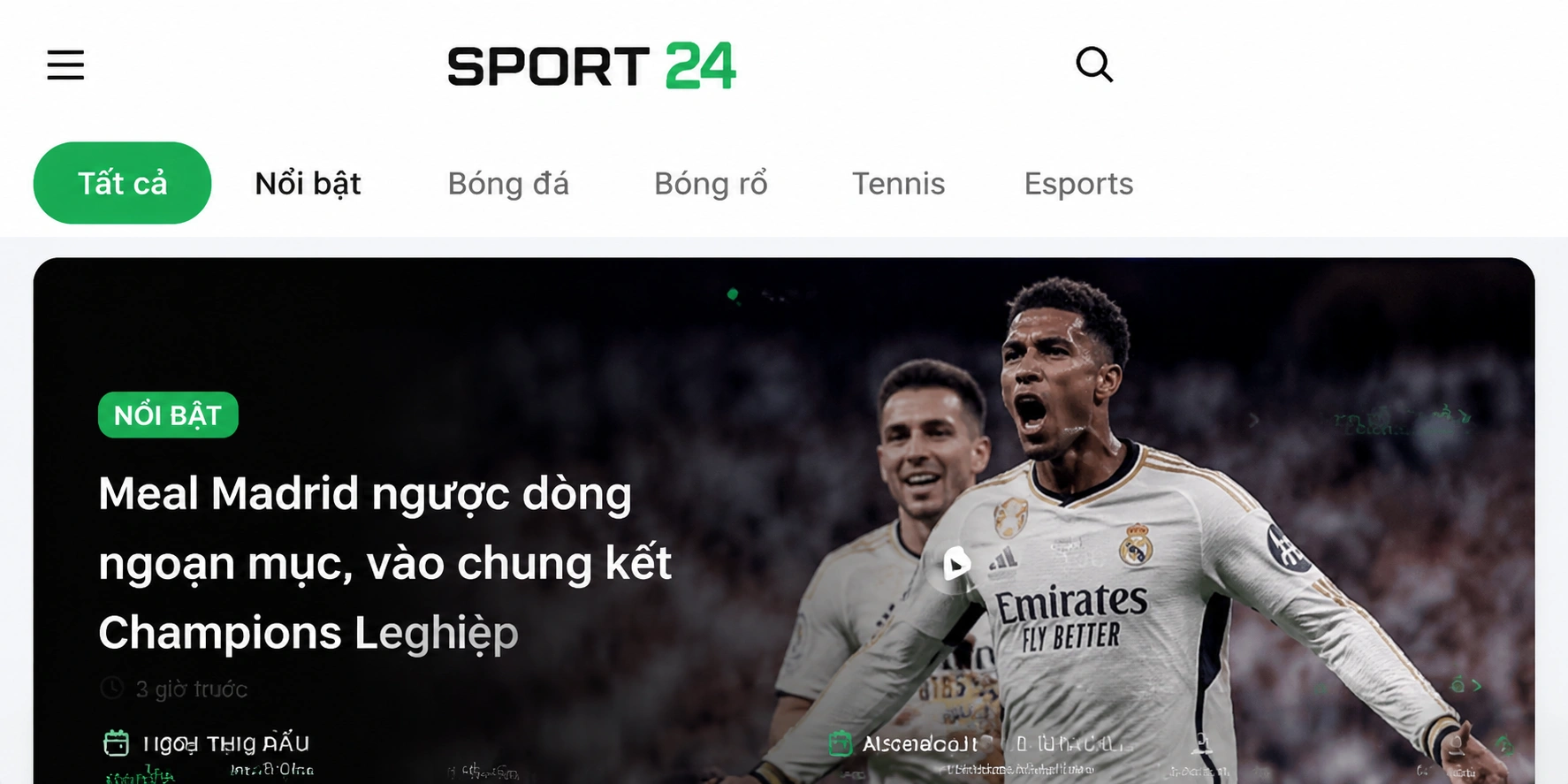 Khung thống kê và phân tích thể thao
